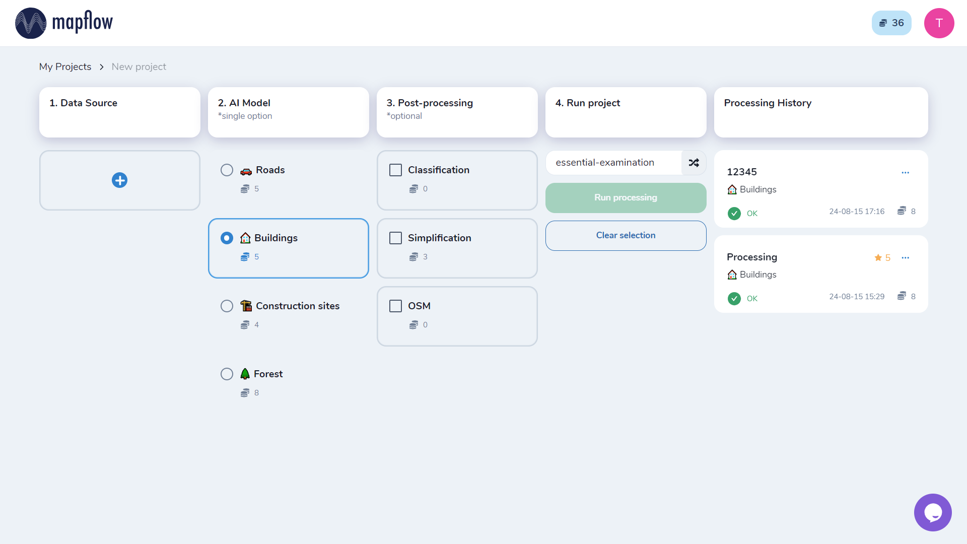 Mapflow - начало работы — документация Mapflow